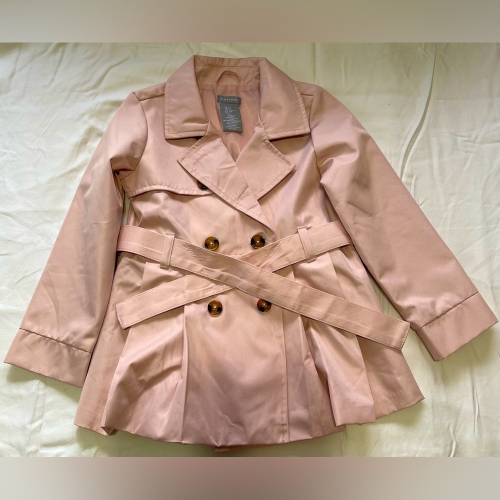 TAHARI New kids jacket trench coat